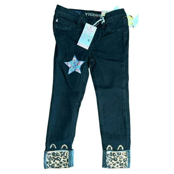 Vigoss Meralin Embellished Cuff Ankle Skinny Jean (6) - Picture 1 of 3